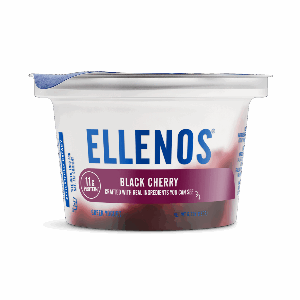 black cherry front of cup