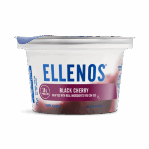 black cherry front of cup