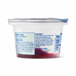 Raspberry Crème back of cup