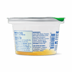 Tropical Smoothie BOP tropical smoothie no added sugar back of pack